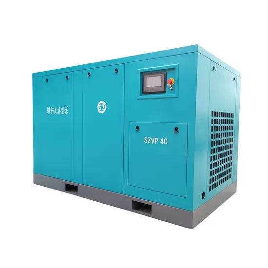 China Sanzhi Industrial Oil Lubrication Customizable Screw Vacuum Pump with Variable Frequency Drive Technology