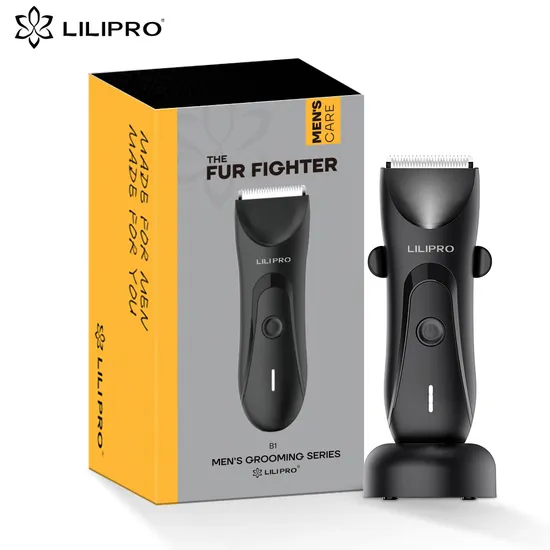 Lilipro B1 Ipx7 USB Electric Body Trimmer Razor 0mm Safe Guard Cordless Showerproof Type C Body Beard Face Hair Shaver Hair Clipper 